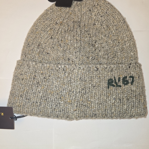 Polo by Ralph Lauren RLPC Mountain Beanie Hat with Patches - Picture 2 of 2